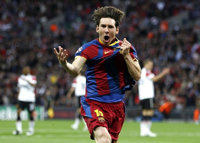 Leo Messi Tras Su Gol En Wembley