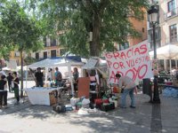 La Asamblea de Toledo decide poner punto final a las acampadas en Zocodover
