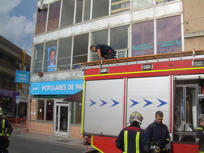 Atacada La Sede Del PP En Parla