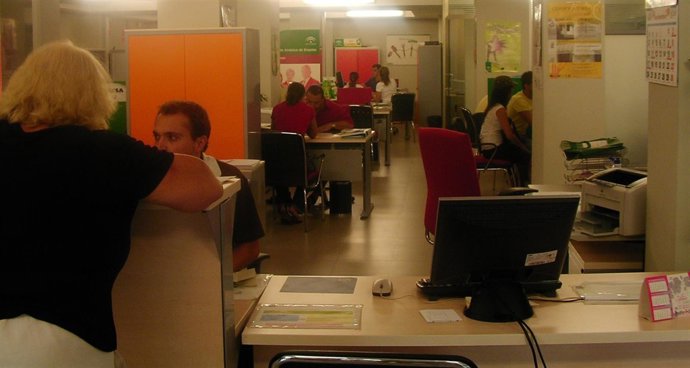 Imagen de una oficina de empleo de Málaga