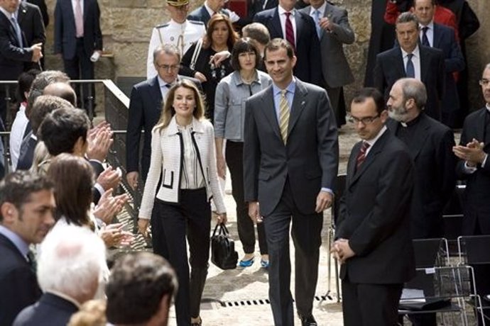 Los Príncipes De Asturias En Una Visita A Navarra.