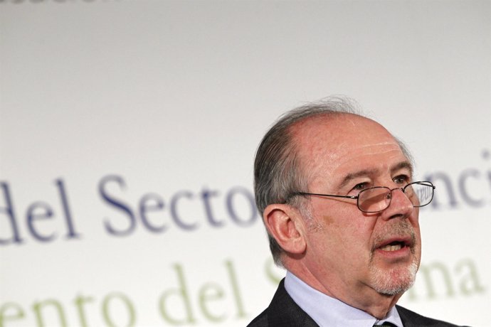 Rodrigo Rato, presidente de Caja Madrid y Bankia