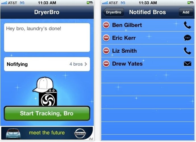 Aplicación 'Dryerbro'