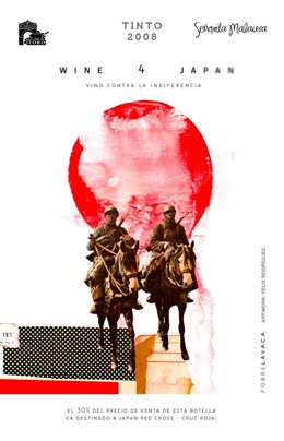 Etiqueta Del Vino Happy 4 Japan.