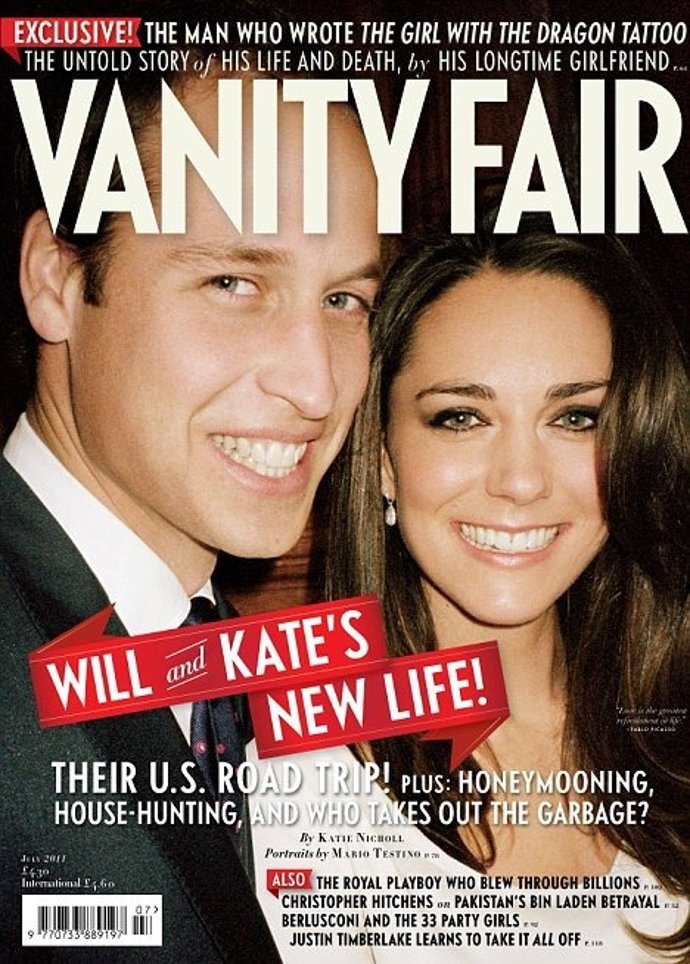 Portada 'Vanity Fair' De Julio Con Posado De  Guillermo Y Catalina