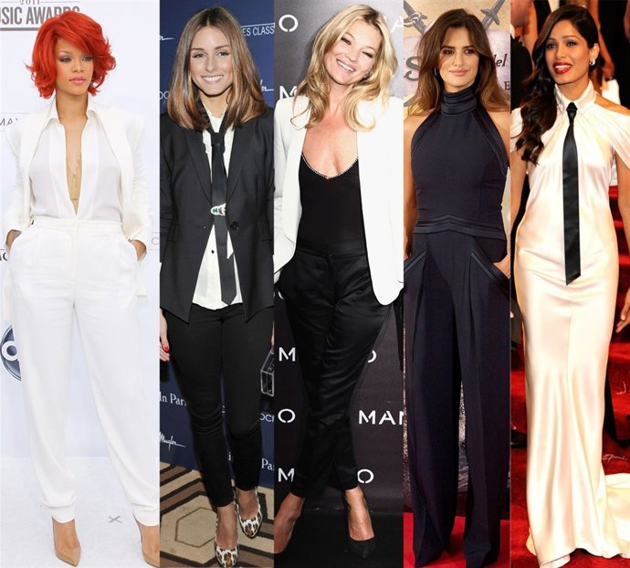 Montaje De Rihanna, Olivia Palermo, Kate Moss, Penélope Cruz Y Freida Pinto 