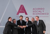 Méndez, Toxo y Rosell intentarán reconducir el pacto para evitar un decreto