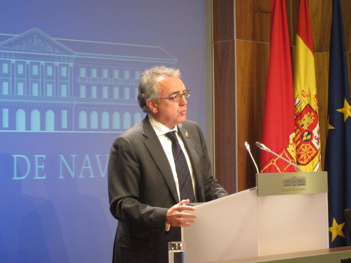 El Presidente Del Gobierno De Navarra, Miguel Sanz.