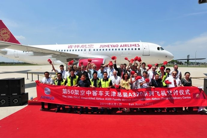 Entrega Del 50 Avión A320 Ensamblado En China