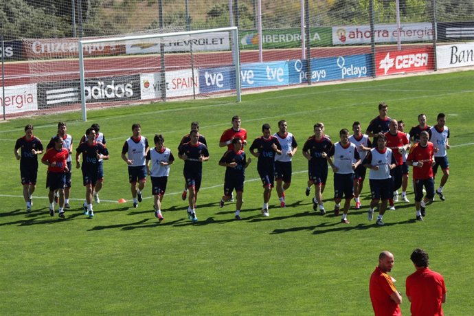 Entrenamiento Selección Española Ciudad Del Fútbol Las Rozas