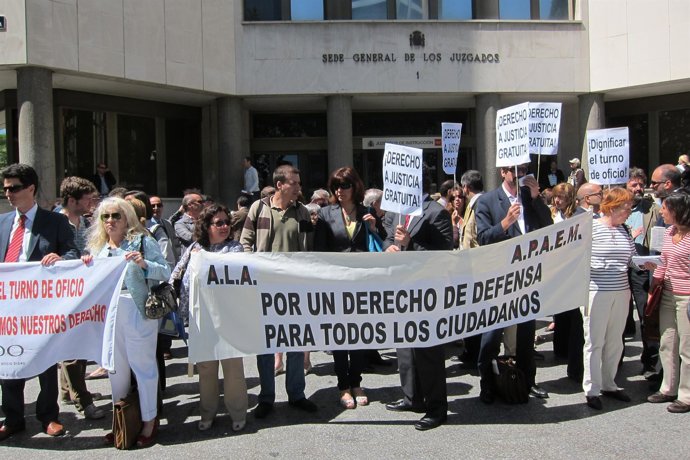 Concentración Del Turno De Oficio En Plaza Castilla