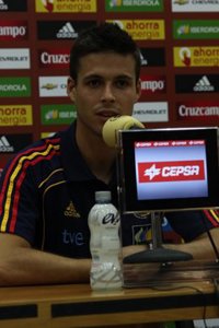 Fútbol/Selección.- Del Moral: "Me he encontrado bastante bien, ha sido fácil adaptarse porque hay muy buen ambiente"