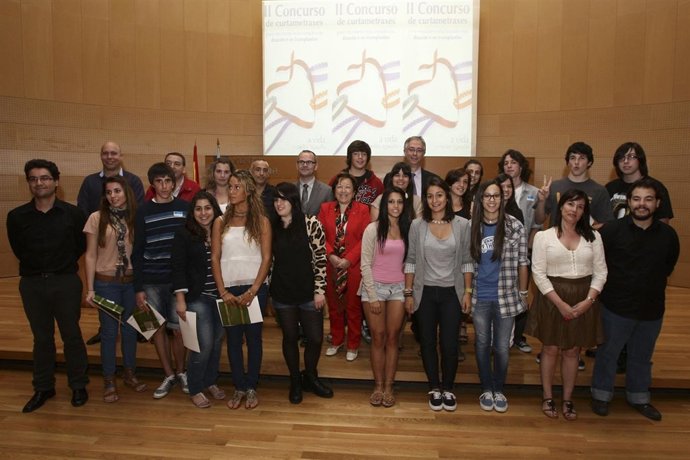 pilar farjas e xesus vazquez entregan os premios do II concurso de curtametraxes