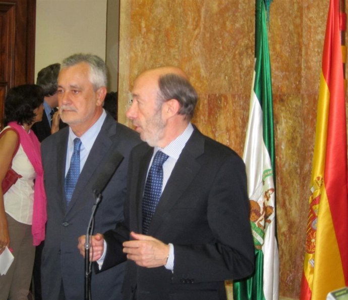  José Antonio Griñán Y Alfredo Pérez Rubalcaba