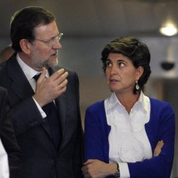 Mariano Rajoy y María San Gil en el País Vasco