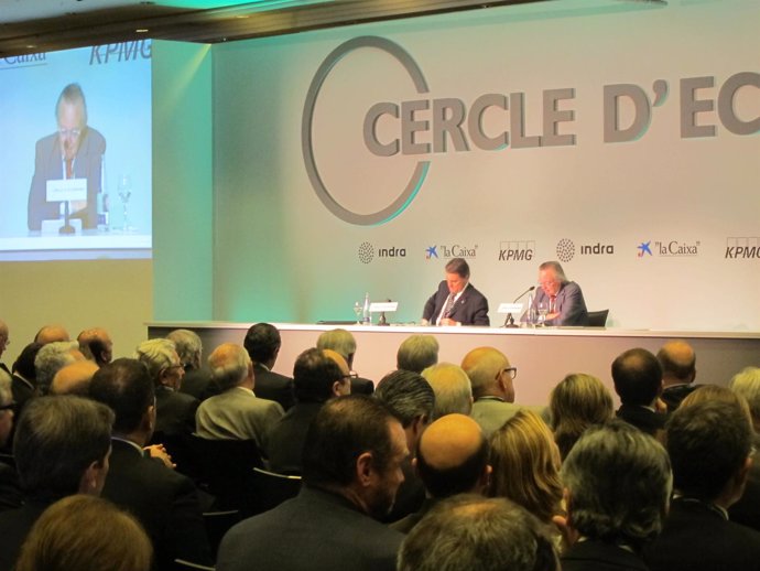 El Presidente Artur Mas Y Josep Piqué (Círculo De Economía)