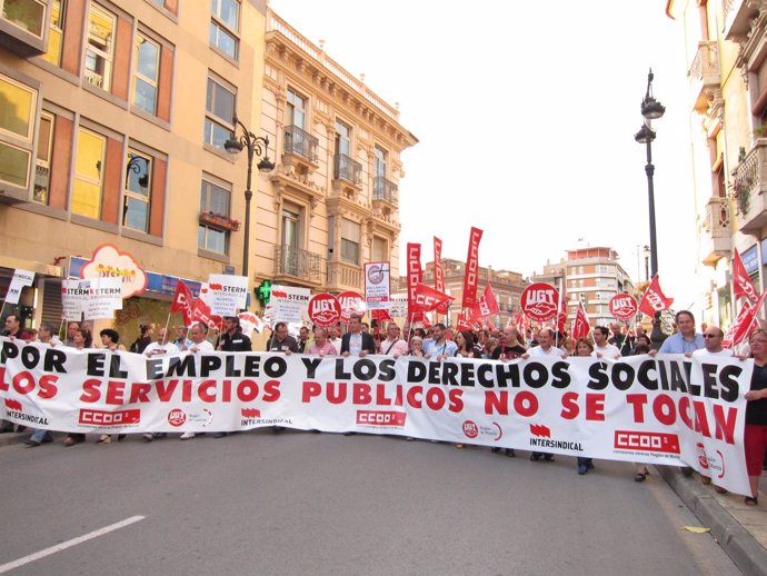 Manifestación Contra Recortes Gobierno Murciano