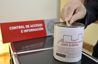 La Universidad de Murcia instala unas huchas para reconstruir una guardería de Lorca