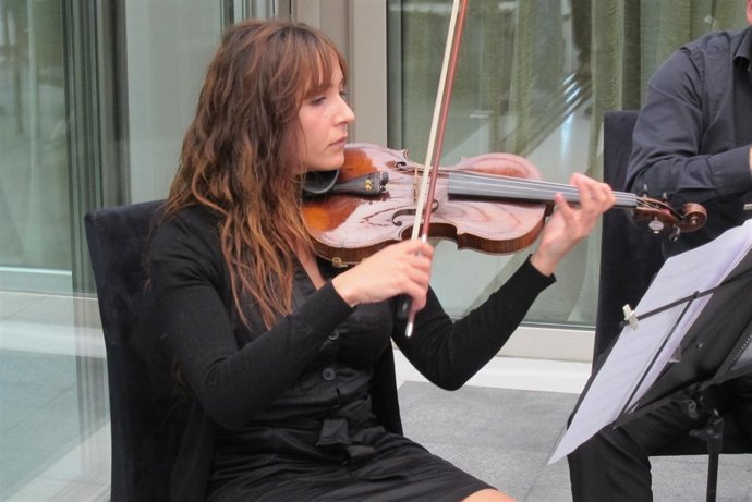 Una Mujer Tocando El Violín