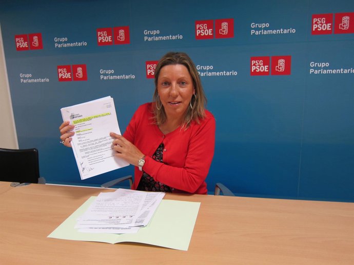 Carmen Gallego, Diputada Del Psdeg Muestra Actas Sogama