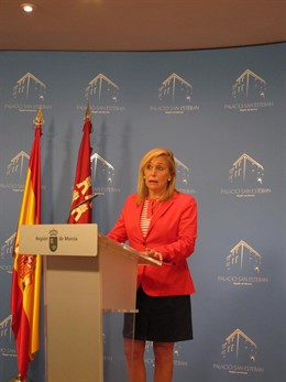 La Portavoz Del Gobierno Regional, María Pedro Reverte