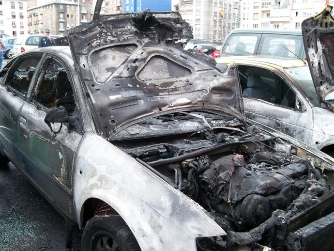 Coche En El Que Se Originó El Incendio