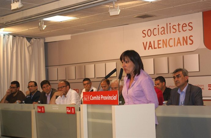 Carmen Martínez En El Comité Provincial Del PSPV                    
