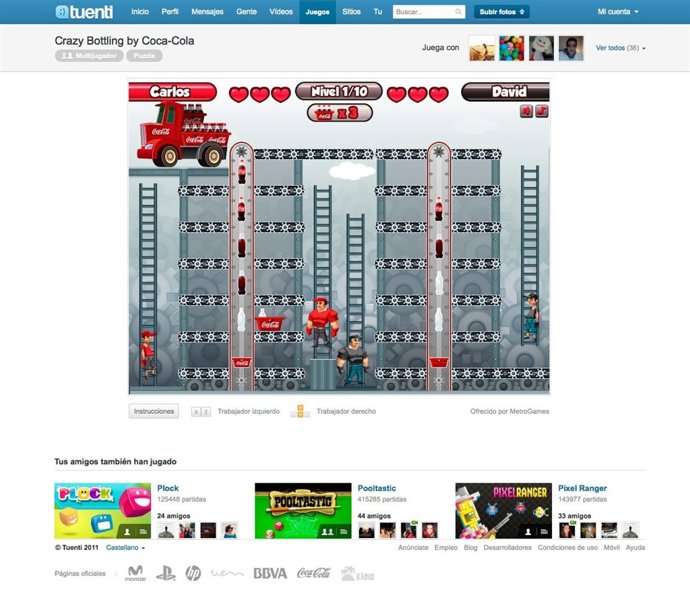 Juego 125 Aniversario Coca-Cola En Tuenti