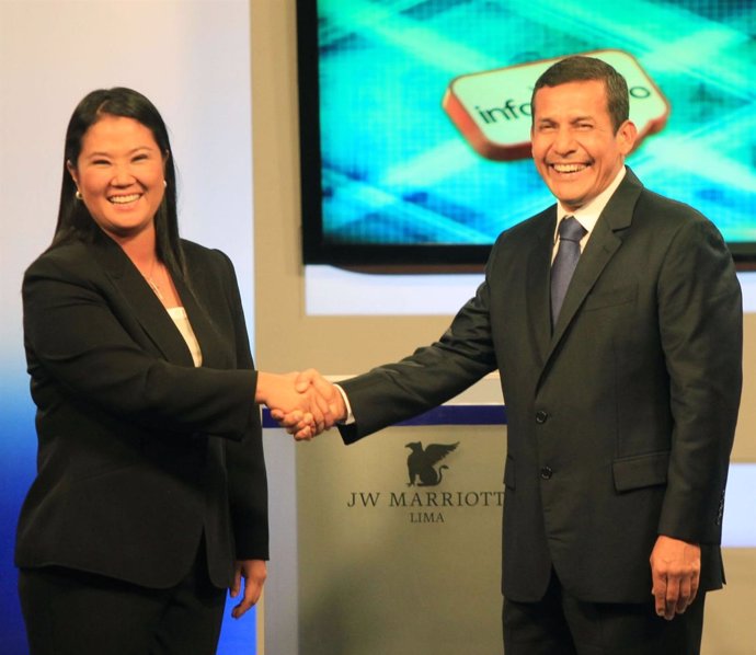 Loa Candidatos Presidenciales Keiko Fujimori Y Ollanta Humala.