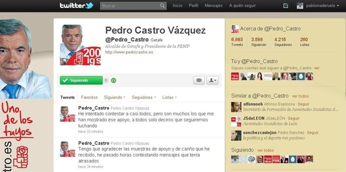 Twitter De Pedro Castro 