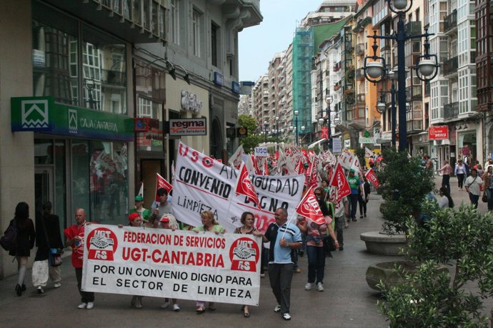Manifestación Trabajadores Limpieza
