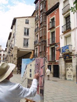 Los Participantes Han Realizado Sus Obras Por El Casco Antiguo De Logroño