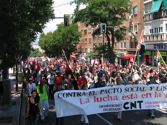 Manifestación CNT