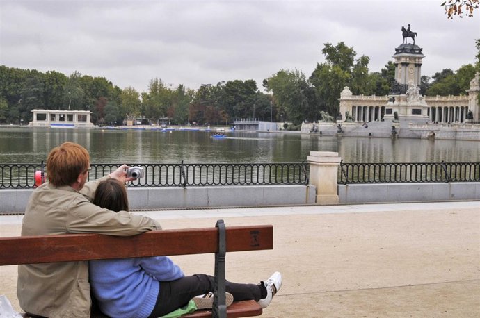 Estanque de El Retiro en Madrid