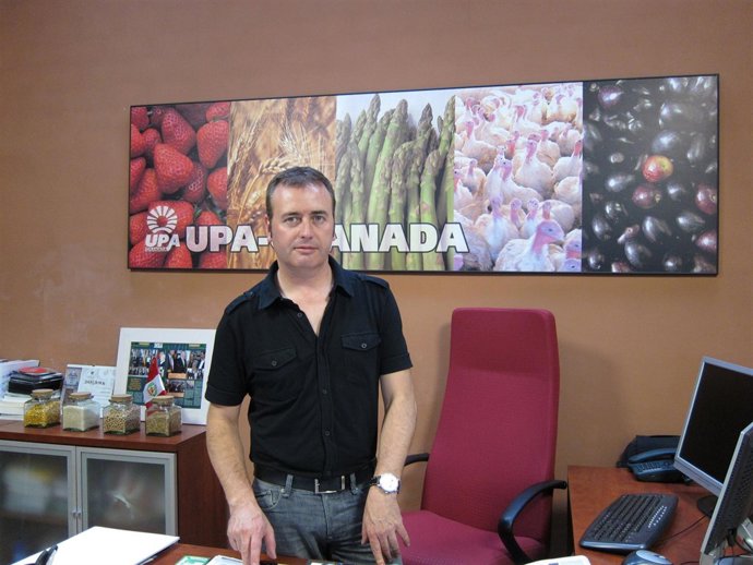 El Secretario De UPA-Granada, Nicolás Chica. 