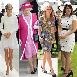 Montaje La Princesa Catalina, La Reina Isabel II, La Princesa Beatriz Y Eugenia