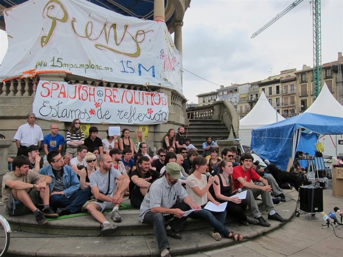 El Movimiento 15M Pamplona Decide Levantar La Acampada.