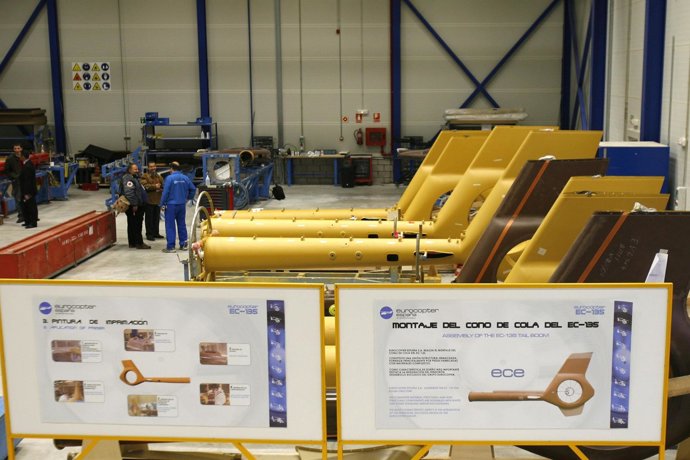 Fabricación de helicópteros en el Parque Aeronáutico y Logística de Albacete