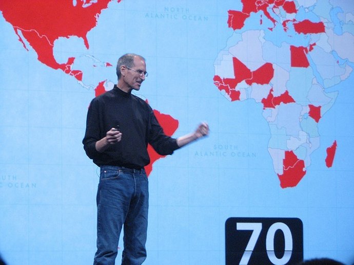 El Presidente Ejecutivo De Apple, Steve Jobs