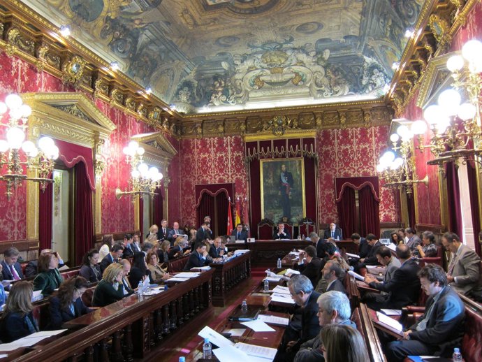 Pleno en el Ayuntamiento de Madrid