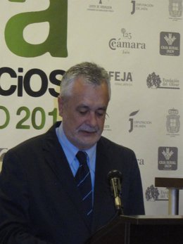 Griñán, Durante El Acto En Expoliva, En Jaén