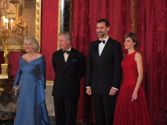 Los Príncipes de Asturias con Carlos de Inglaterra y la Duquesa de Cornualles