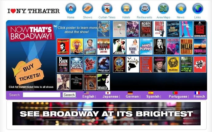 Web Ilovenytheater.Com