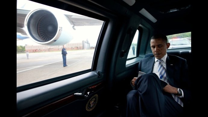 Obama En Su Coche