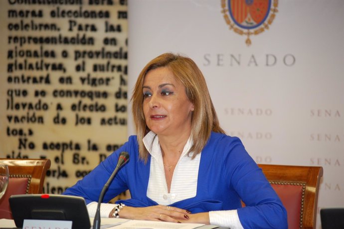 La Portavoz Del PSOE En El Senado, Carmela Silva