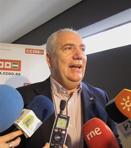 El secretario general de CCOO-A, Francisco Carbonero