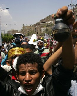 Manifestación En Yemen