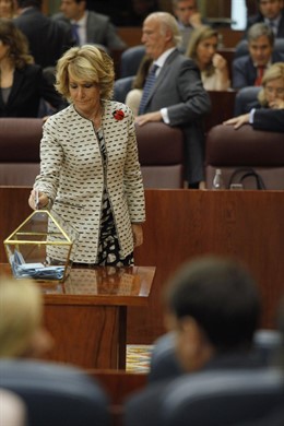 Fotografías De Esperanza Aguirre En La Constitución De La Asamblea De Madrid Par