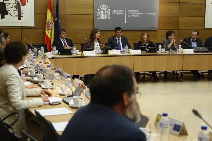 Pajín En Una Reunión De Sanidad Y Salud Pública