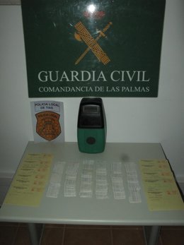 Material Incautado Por Guardia Civil De Lanzarote